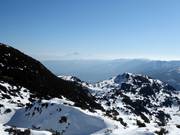 View of the Julian Alps from the ski resort of Vogel