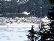 View of the accommodations in Reschen