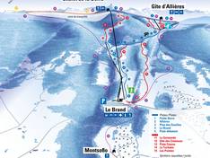 Trail map La Berra – La Roche