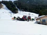 The snow cannons are waiting for their next use