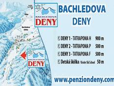 Trail map Deny – Bachledova