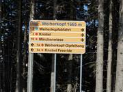 Information board at Weiherkopf