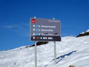 Slope signage at Zettersfeld