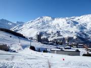 Les Menuires with a view of Pointe de la Masse