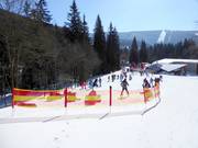 Practice slope at the Medvědín valley station