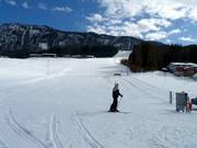 View of the beginner slope at the Hager lift