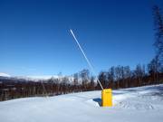 Snowmaking with lances in the Hemavan ski area