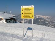 Sign-posting of the slopes