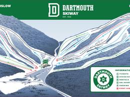 Trail map Dartmouth Skiway