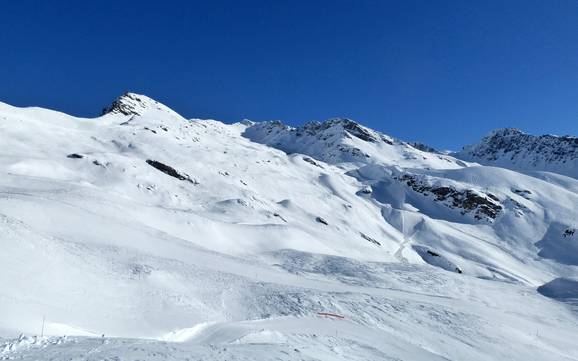 Mont Blanc (Monte Bianco): size of the ski resorts – Size Espace San Bernardo – La Rosière/La Thuile