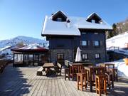 Mountain hut tip Rifugio Laugiane