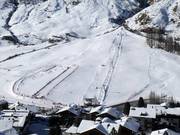 Practice slope Gampenlift and practice area Murmi Snowpark