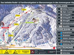 Trail map Kolbensattel – Oberammergau