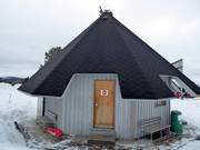 Well-maintained sanitary facilities in the ski resort of Ounasvaara
