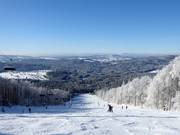 The longest slope in the ski area at the Große Almberg chairlift
