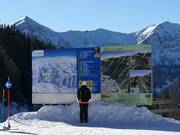 Information board at the mountain station