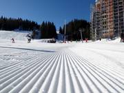 Groomed slope in the Jahorina ski resort