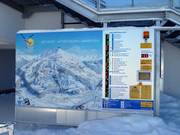 Modern information board with status display at Venet