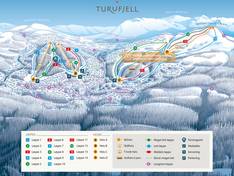 Trail map Turufjell