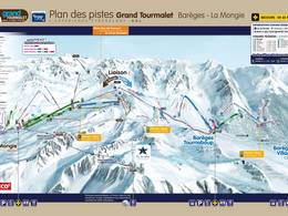 Trail map Grand Tourmalet/Pic du Midi – La Mongie/Barèges