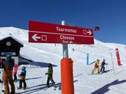 Slope signage in Zinal