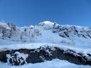 Challenging terrain at Soum de Matte