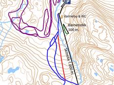 Trail map Fjellhaugen Skisenter