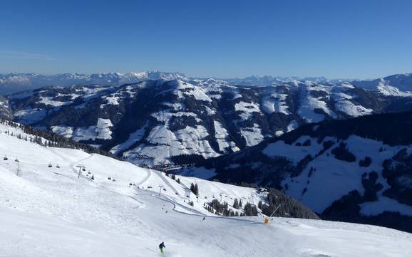 Skiing near Niederau