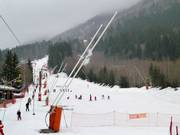 Snowmaking with lances in Les Planards