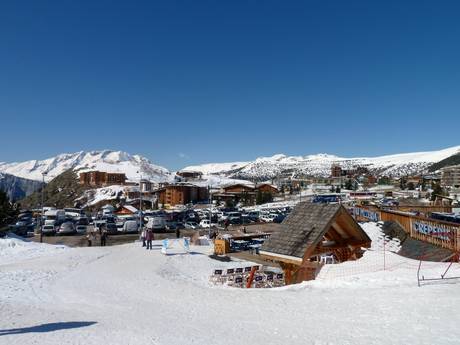 Vallée de la Romanche: access to ski resorts and parking at ski resorts – Access, Parking Alpe d'Huez