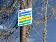 Slope sign-posting on the Wurzeralm