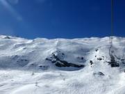 Ski routes and open ski terrain at the 2-seater chairlift Lärmstange