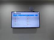 Digital displays in the ski pass office