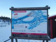 Cross-country trail map Tandådalen & Hundfjället