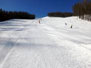 Red slope Colombier at the Blanchon chairlift