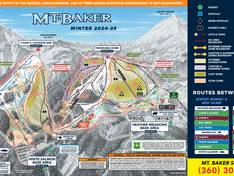 Trail map Mt. Baker