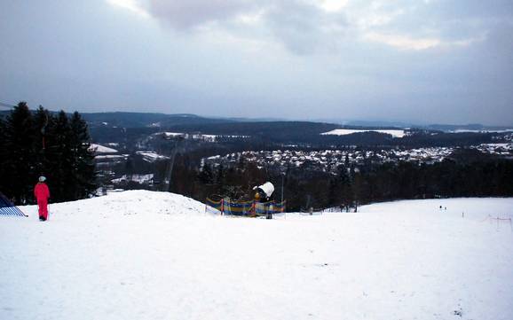 Biggest height difference in the Nördlicher Westerwald (Northern Westerwald) – ski resort Wissen