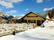 Mountain restaurant La Buttiere on the Courtils slope