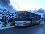 Ski bus at the valley station