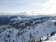 View over the ski resort of Palisades Tahoe