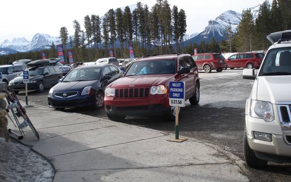 Slate Range: access to ski resorts and parking at ski resorts – Access, Parking Lake Louise