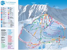 Trail map La Colmiane