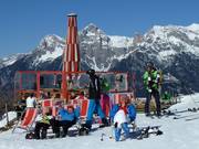 Umbrella bar in the ski area