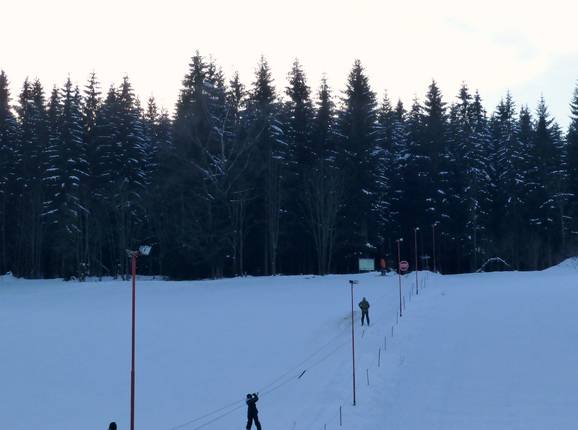 View of the small ski slope