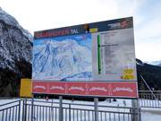 Information board in the ski area