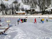 Practice area at the valley station in Mellau at the Hasenlift