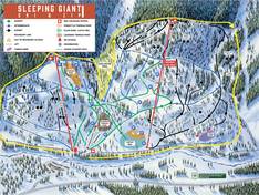 Trail map Sleeping Giant