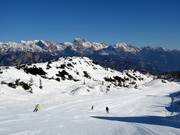 Ski resort of Vogel and view of the Triglav 2,864 metres