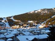 View over the rooftops of Les Angles