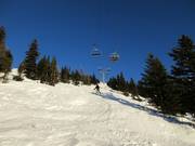 Challenging slope at Goat's Eye Mountain